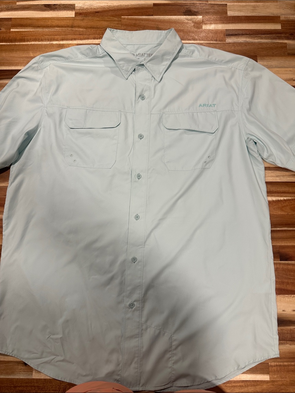 Ariat Pale Aqua Short-Sleeve Performance Button-Up 424